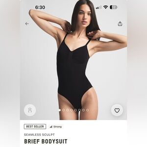 Skims Full Bottom Bodysuit | Black | XS size]